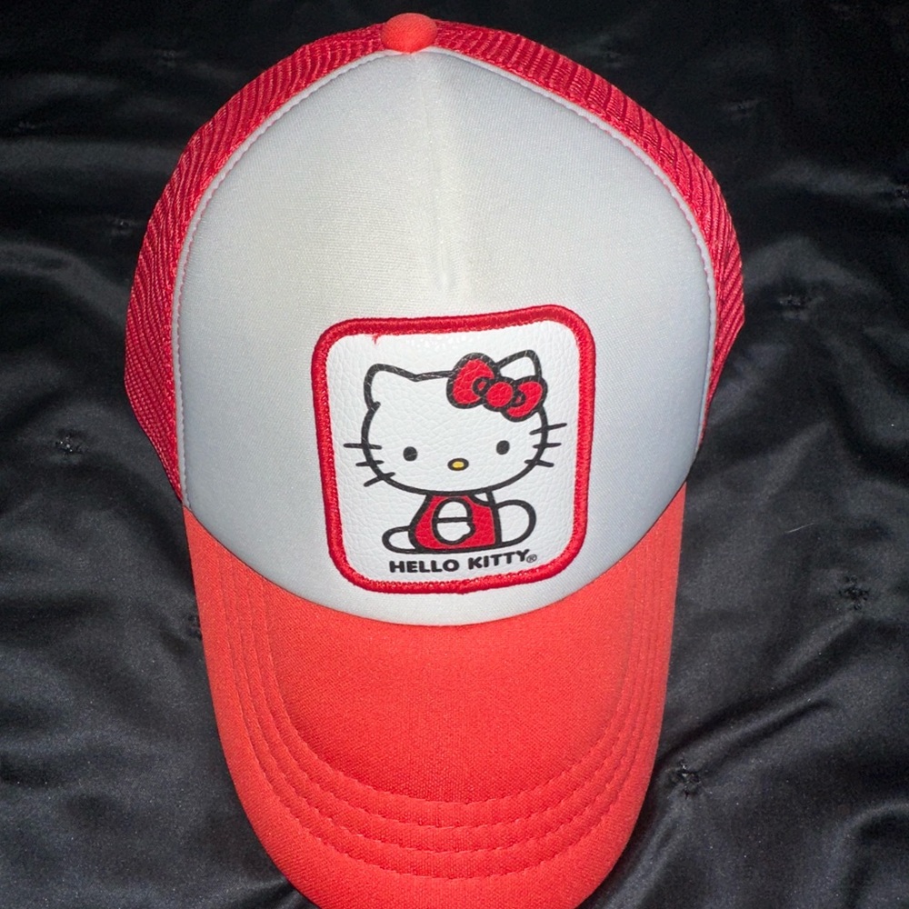 Hello Kitty Red and White Trucker Hat